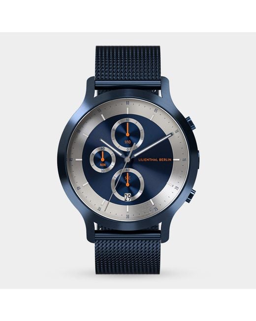 Lilienthal Berlin Chronograph Lp – in Blue für Herren