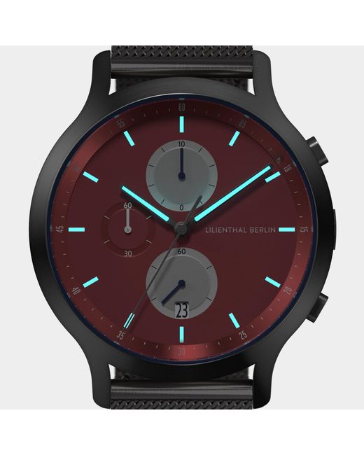 Lilienthal Berlin Chronograph – Line 3 in Metallic für Herren