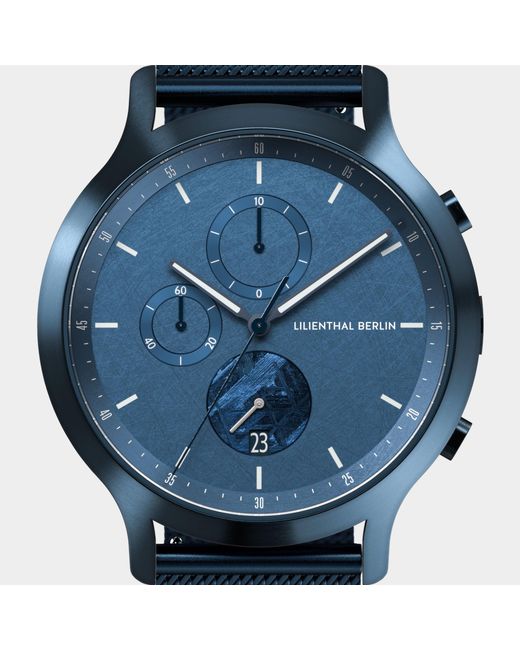 Lilienthal Berlin Chronograph Meteorite – Stellar in Blue für Herren