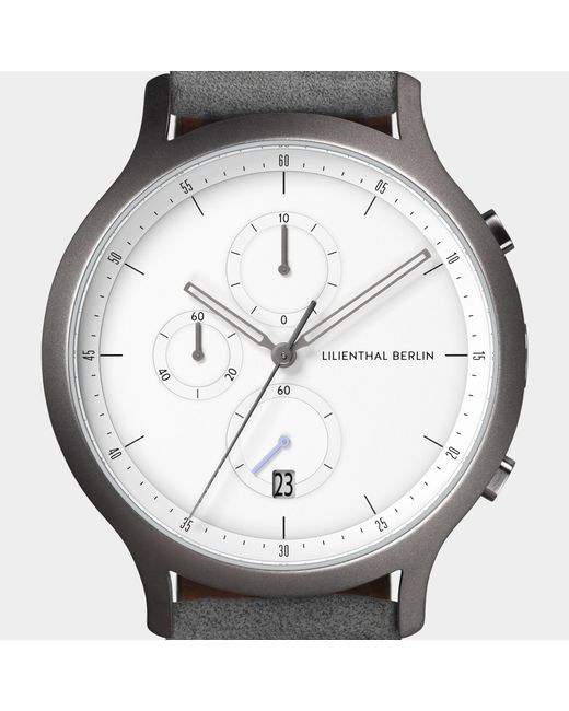 Lilienthal Berlin Chronograph – Dark in Metallic für Herren