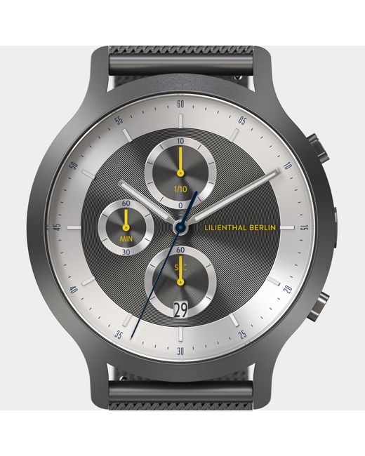 Lilienthal Berlin Chronograph Lp – Dark in Metallic für Herren