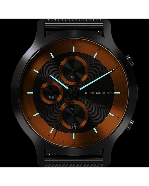 Lilienthal Berlin Chronograph Lp – Dark in Metallic für Herren
