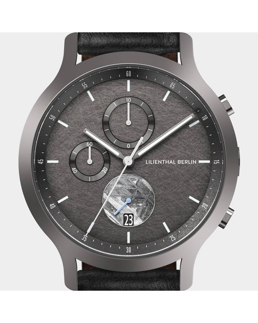 Lilienthal Berlin Chronograph Meteorite – Cosmic in Metallic für Herren