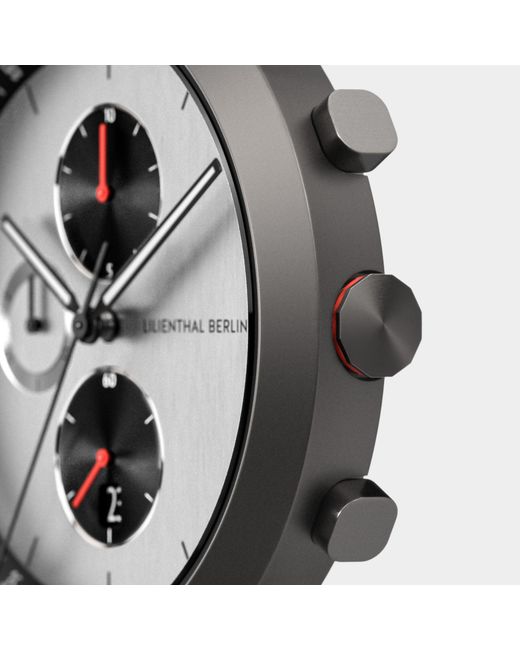 Lilienthal Berlin Chronograph – Circuit in Metallic für Herren