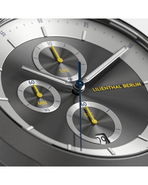 Lilienthal Berlin Chronograph Lp – Dark in Metallic für Herren