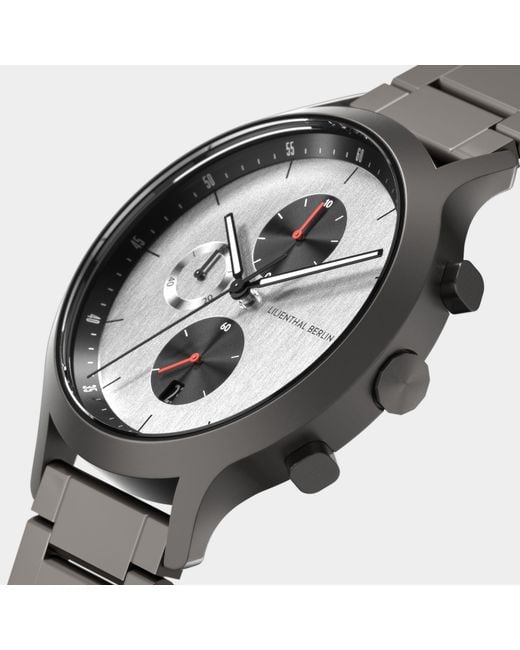 Lilienthal Berlin Chronograph – Circuit in Metallic für Herren