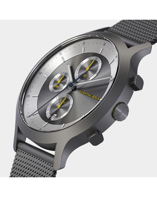 Lilienthal Berlin Chronograph Lp – Dark in Metallic für Herren
