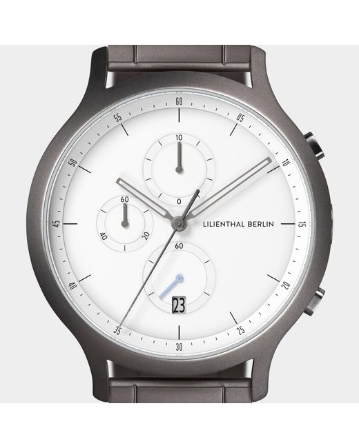 Lilienthal Berlin Chronograph – Dark in Metallic für Herren