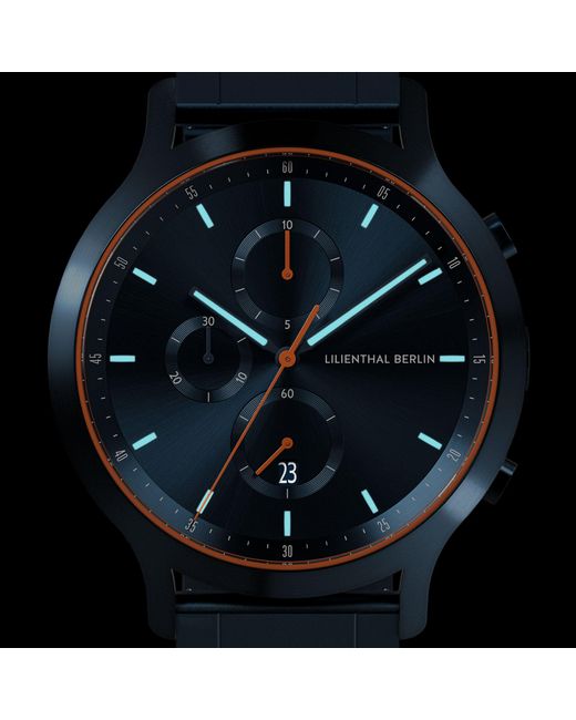 Lilienthal Berlin Chronograph – in Blue für Herren