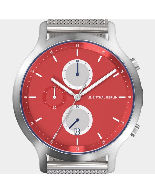 Lilienthal Berlin Chronograph – Line 3 in Metallic für Herren