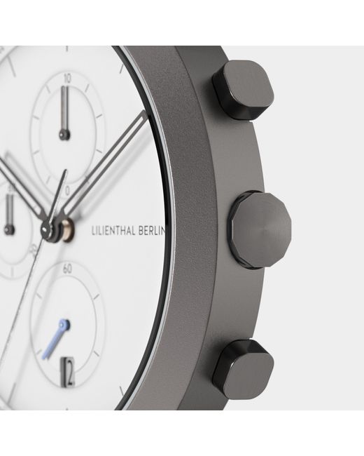 Lilienthal Berlin Chronograph – Dark in Metallic für Herren