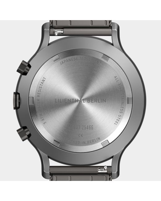 Lilienthal Berlin Chronograph – Circuit in Metallic für Herren