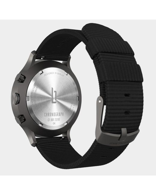 Lilienthal Berlin Chronograph – Dark in Black für Herren