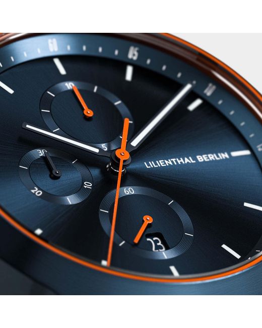 Lilienthal Berlin Chronograph – in Blue für Herren