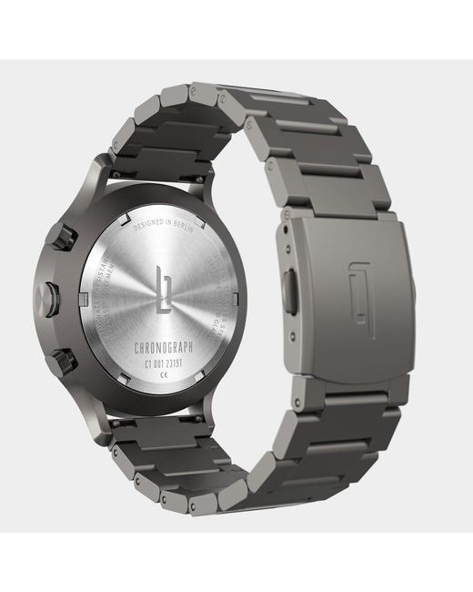 Lilienthal Berlin Chronograph – Dark in Metallic für Herren
