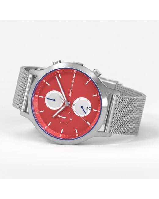Lilienthal Berlin Chronograph – Line 3 in Metallic für Herren