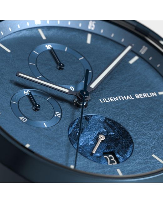 Lilienthal Berlin Chronograph Meteorite – Stellar in Blue für Herren