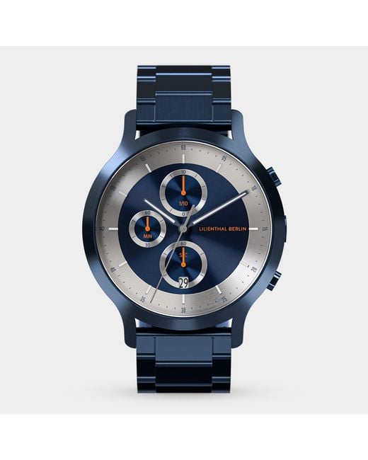 Lilienthal Berlin Chronograph Lp – in Blue für Herren