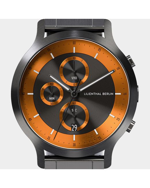 Lilienthal Berlin Chronograph Lp – Dark in Metallic für Herren
