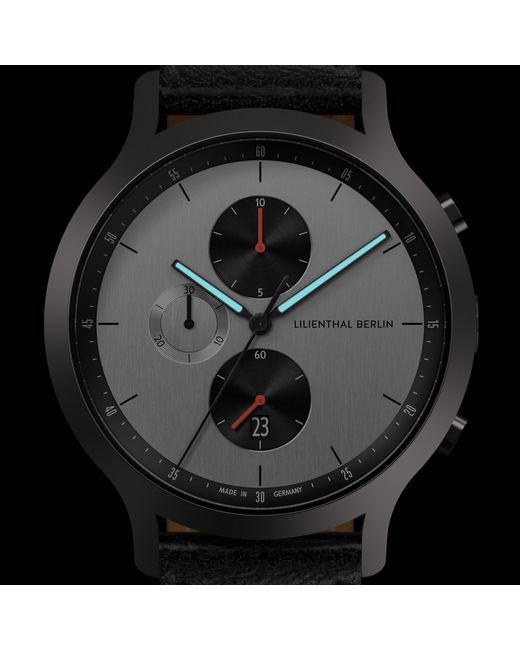 Lilienthal Berlin Chronograph – Circuit in Metallic für Herren