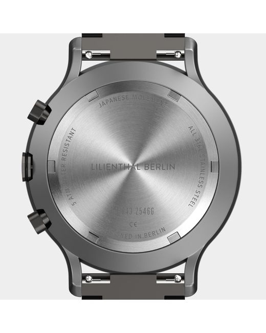 Lilienthal Berlin Chronograph – Circuit in Metallic für Herren