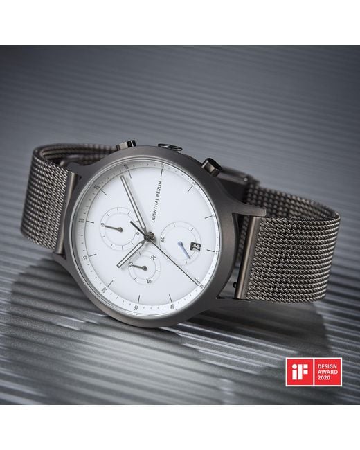 Lilienthal Berlin Chronograph – Dark in Metallic für Herren