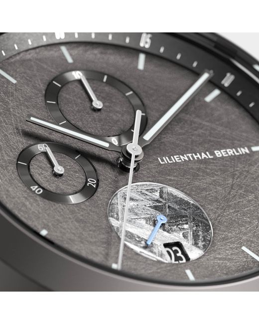 Lilienthal Berlin Chronograph Meteorite – Cosmic in Metallic für Herren