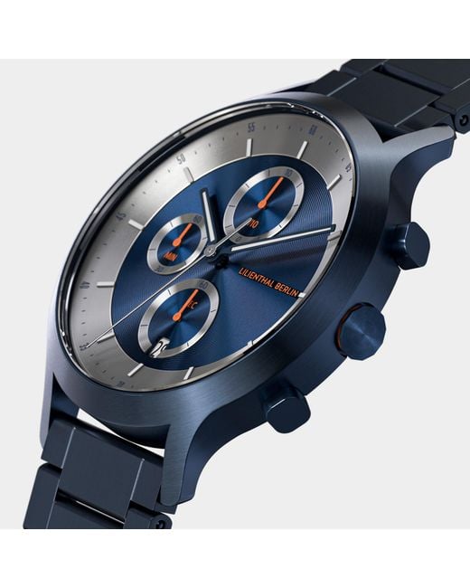 Lilienthal Berlin Chronograph Lp – in Blue für Herren