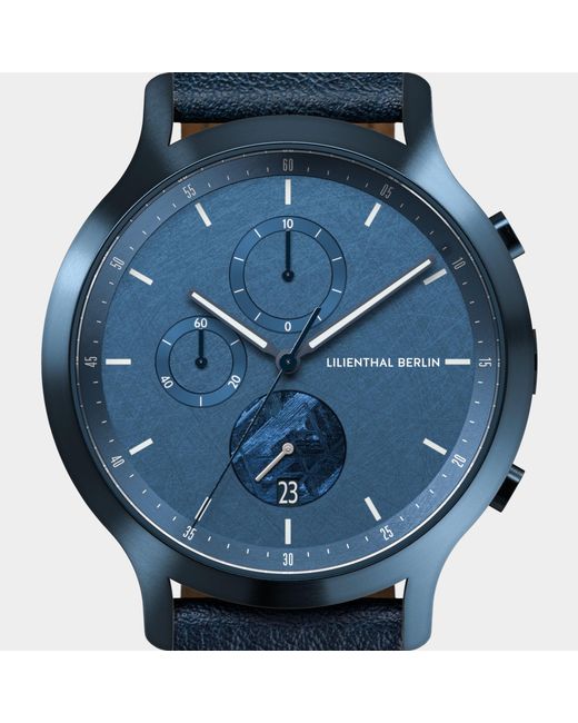 Lilienthal Berlin Chronograph Meteorite – Stellar in Blue für Herren