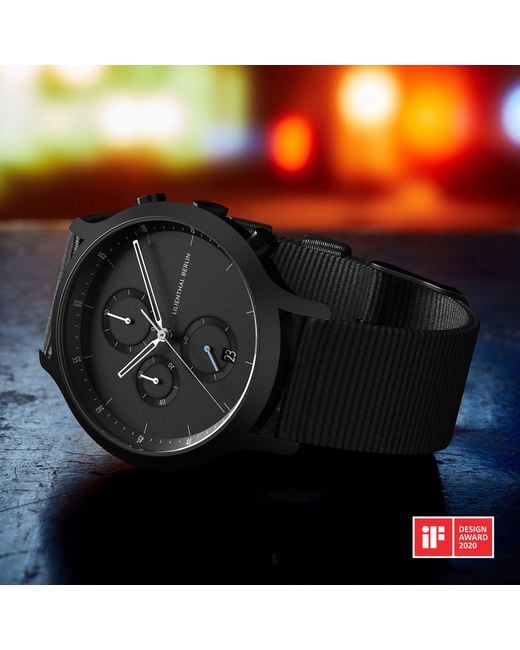 Lilienthal Berlin Chronograph – All in Black für Herren