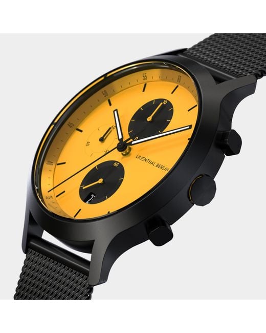 Lilienthal Berlin Chronograph – Line 2 in Metallic für Herren