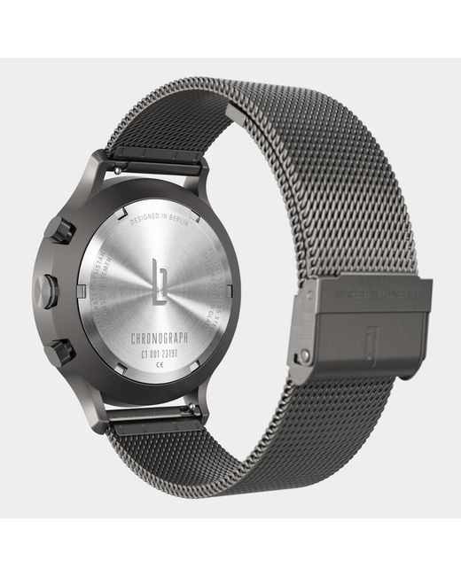 Lilienthal Berlin Chronograph – Dark in Metallic für Herren