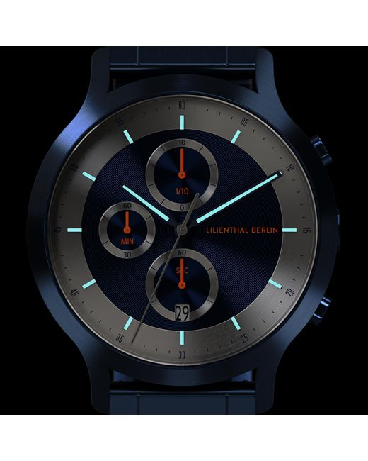 Lilienthal Berlin Chronograph Lp – in Blue für Herren