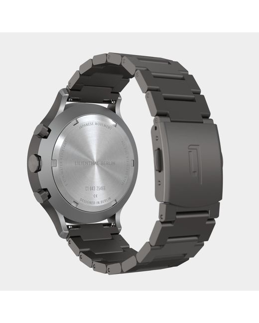 Lilienthal Berlin Chronograph – Circuit in Metallic für Herren