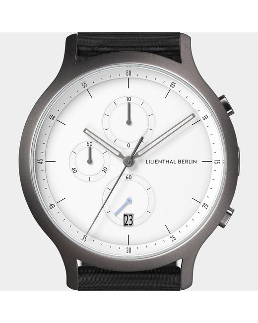Lilienthal Berlin Chronograph – Dark in Black für Herren
