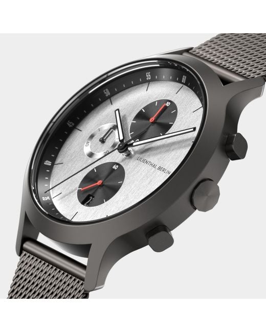Lilienthal Berlin Chronograph – Circuit in Metallic für Herren
