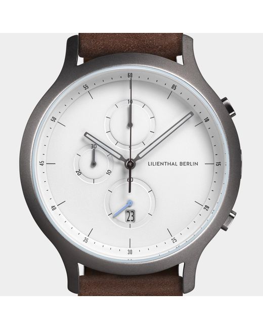 Lilienthal Berlin Chronograph – Dark in Metallic für Herren