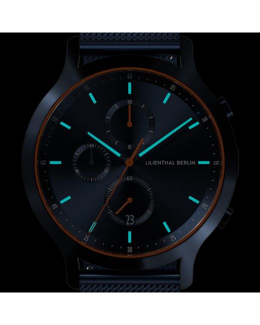 Lilienthal Berlin Chronograph – in Blue für Herren