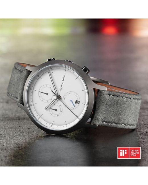 Lilienthal Berlin Chronograph – Dark in Metallic für Herren
