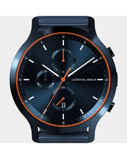 Lilienthal Berlin Chronograph – in Blue für Herren