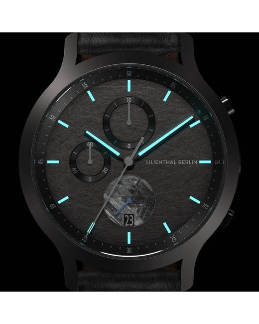 Lilienthal Berlin Chronograph Meteorite – Cosmic in Metallic für Herren