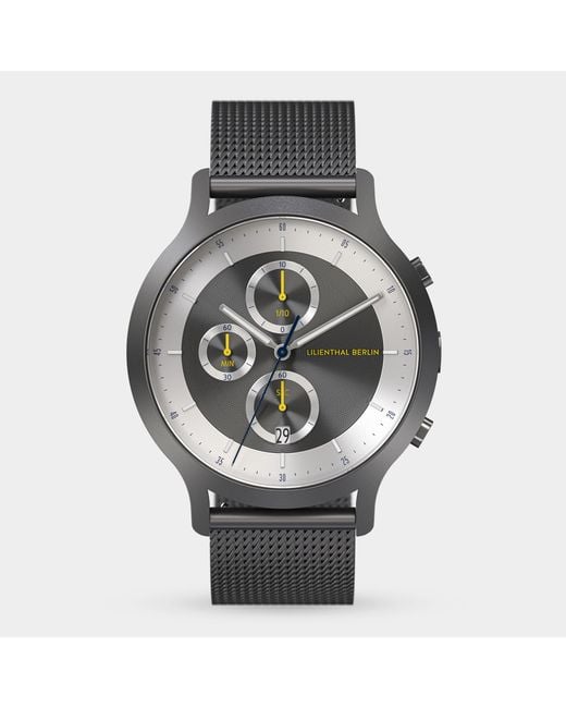Lilienthal Berlin Chronograph Lp – Dark in Metallic für Herren
