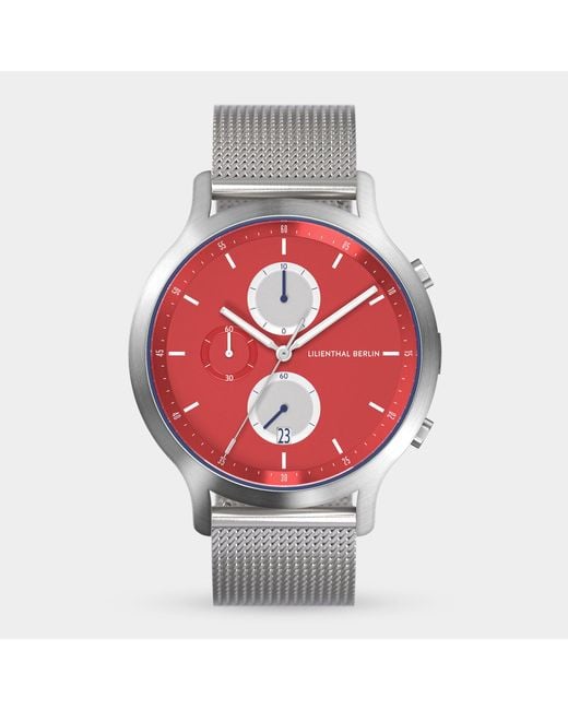 Lilienthal Berlin Chronograph – Line 3 in Metallic für Herren