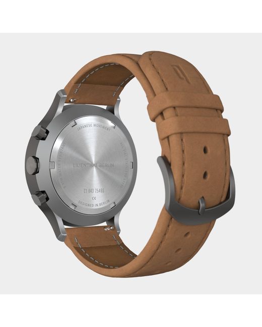 Lilienthal Berlin Chronograph – Circuit in Gray für Herren