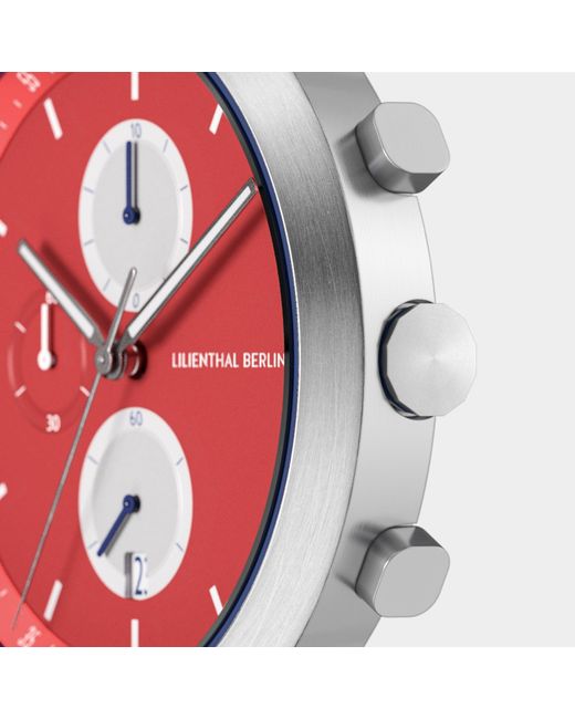 Lilienthal Berlin Chronograph – Line 3 in Metallic für Herren