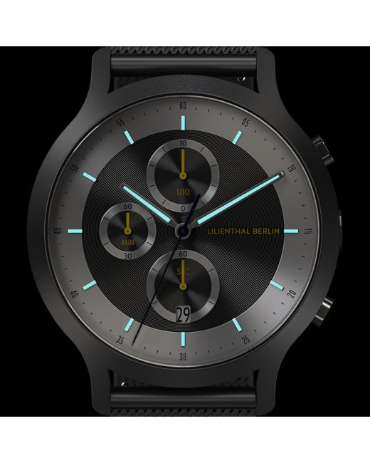 Lilienthal Berlin Chronograph Lp – Dark in Metallic für Herren