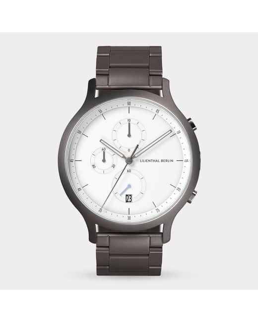 Lilienthal Berlin Chronograph – Dark in Metallic für Herren