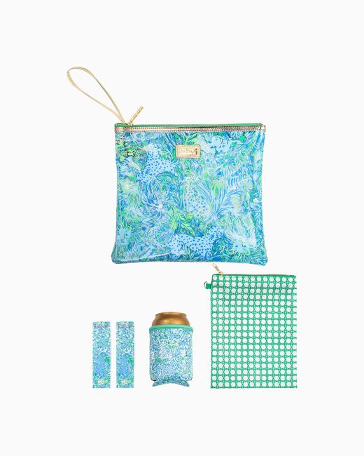 Lilly Pulitzer Blue Beach Day Pouch