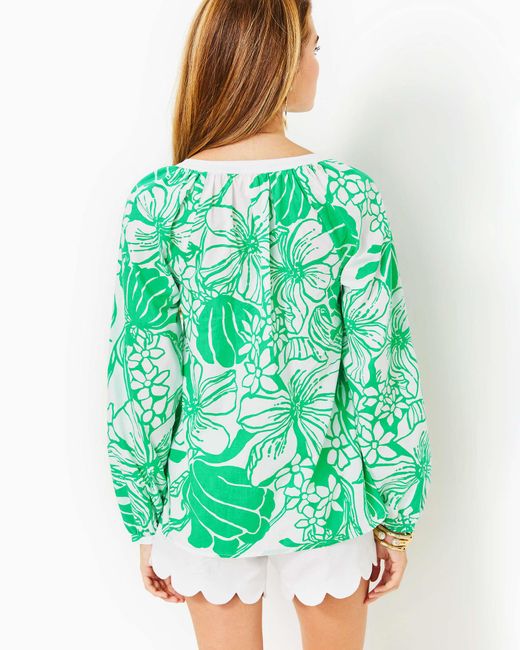 Lilly Pulitzer Green Camryn Tunic
