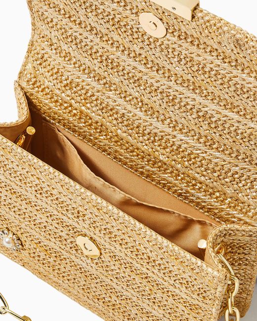 Lilly Pulitzer Emmeline Straw Crossbody Bag in Natural Lyst